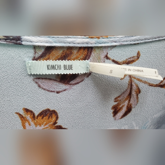 Kimchi Blue- Button-up flared dress w/ tie sleeves - Picture 9 of 9